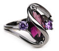 Crystal Ring - Red Leaf Crystal