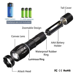 Super-Bright LED Tactical Flashlight