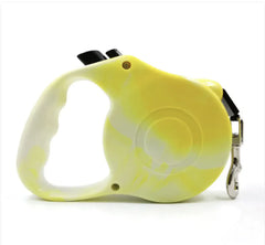 Retractable Dog Leash With Bone Print