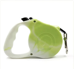 Retractable Dog Leash With Bone Print