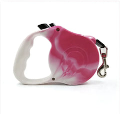 Retractable Dog Leash With Bone Print