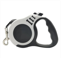 Retractable Dog Leash With Bone Print