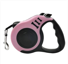 Retractable Dog Leash With Bone Print