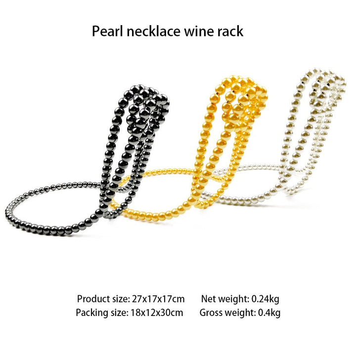 Pearl Necklace Wine Rack